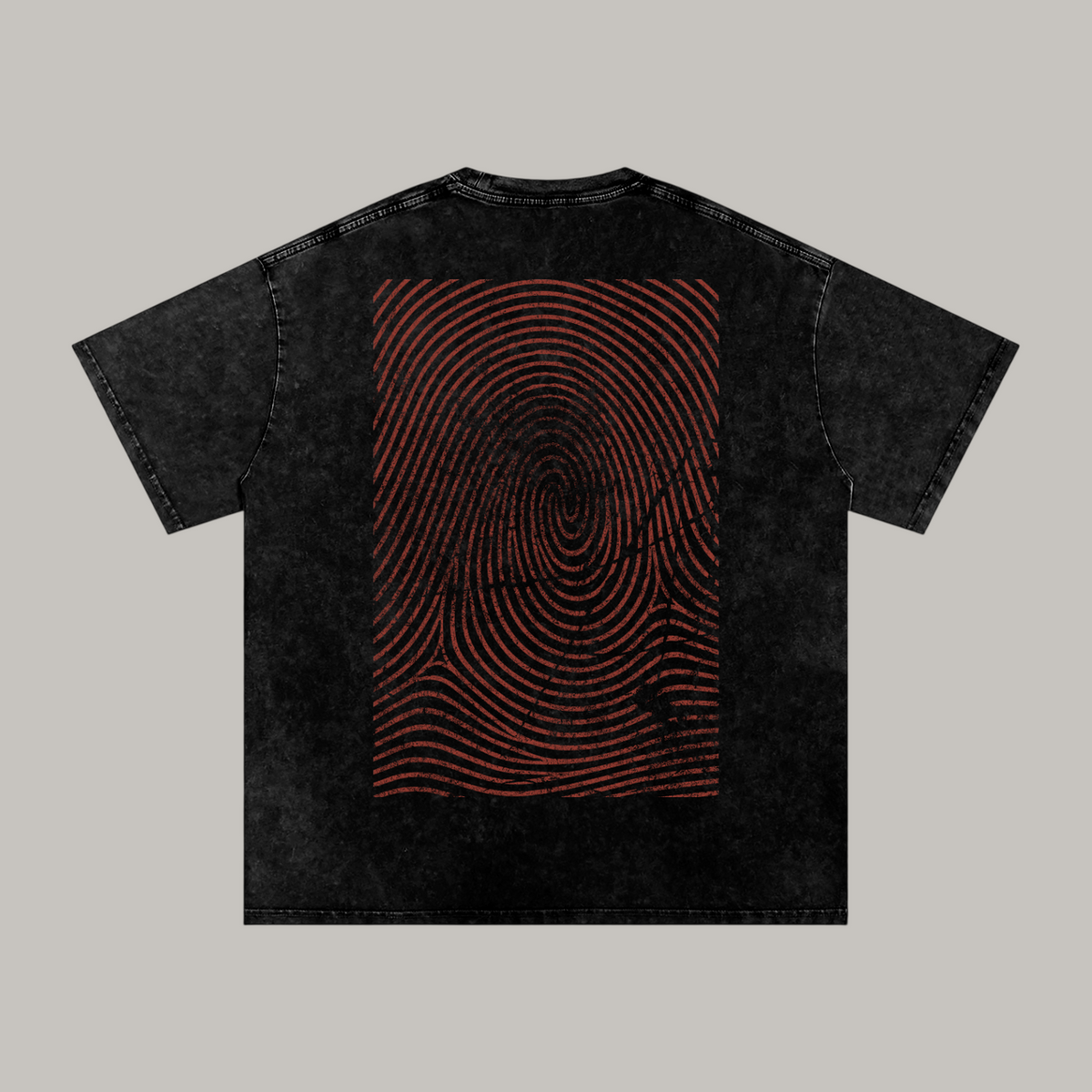 CRUXXED Fingerprint Tee Back - Oxide Red