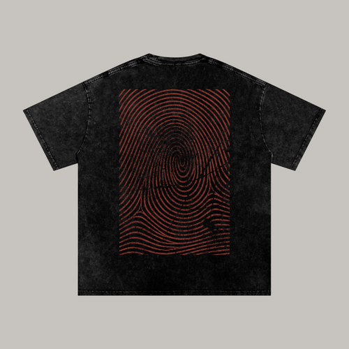 CRUXXED Fingerprint Tee Back - Oxide Red