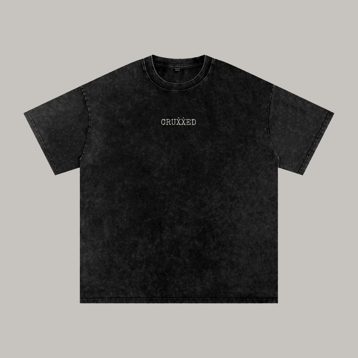 CRUXXED Fingerprint Tee Front - Chalk White