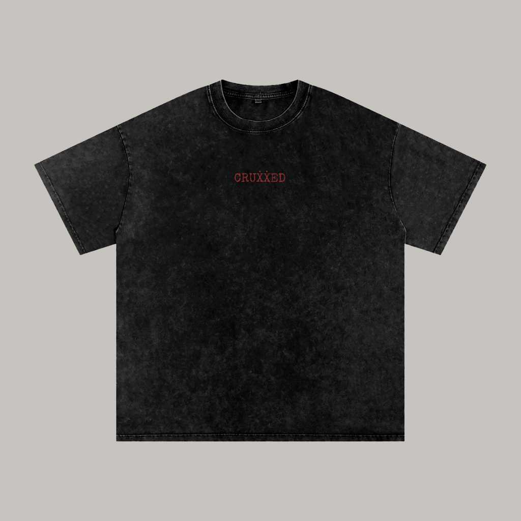 CRUXXED Fingerprint Tee Front - Oxide Red