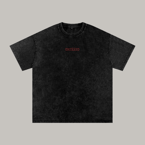 CRUXXED Fingerprint Tee Front - Oxide Red